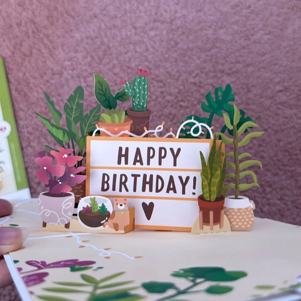 Happy Birthday Plants Card